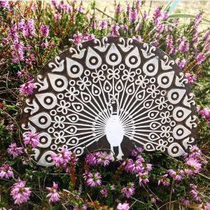 05. Indiska trästämplar Påfågel