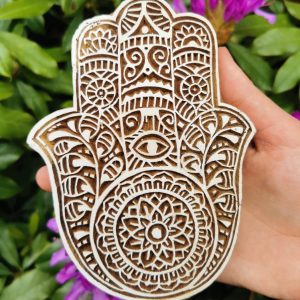 12. Indiska trästämplar Fatimas Hand