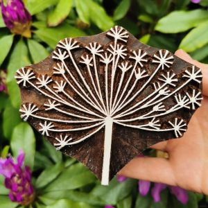 15. Indiska trästämplar Blomma