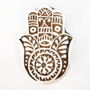 34. Indiska trästämplar Fatimas Hand Liten