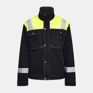 1179 Vinterjacka svart/gul S