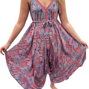 Byxdress Knytband Turkos