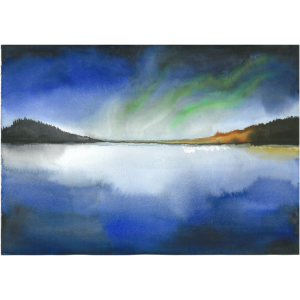 Emelie Ågren Designs – Grafiskt Tryck “Norrsken”