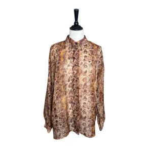 ORMMÖNSTRAD BLUS I VISKOS (XL)