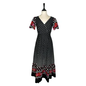 PRICKIG & BLOMMIG LÅNGKLÄNNING (S)